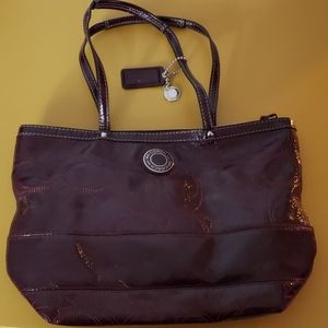 Coach womens purse burgundy